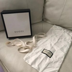Gucci Box , dust bag and ribbon